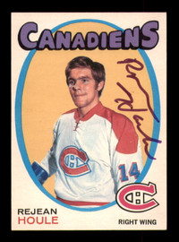 Rejean Houle Autographed 1971-72 O-Pee-Chee Card #147 Montreal Canadiens SKU #251183