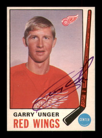 Garry Unger Autographed 1969-70 O-Pee-Chee Card #159 Detroit Red Wings SKU #251205