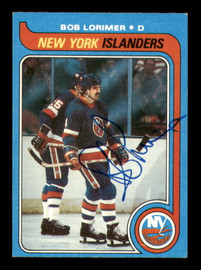 Bob Lorimer Autographed 1979-80 Topps Rookie Card #181 New York Islanders SKU #251332