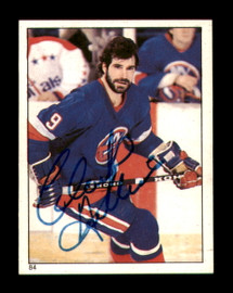 Clark Gillies Autographed 1983-84 Topps Stickers Card #84 New York Islanders SKU #251499