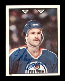 Glenn Anderson Autographed 1983-84 O-Pee-Chee Stickers Card #158 Edmonton Oilers SKU #251517