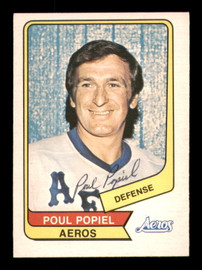 Poul Popiel Autographed 1976-77 O-Pee-Chee WHA Card #27 Houston Aeros SKU #251907