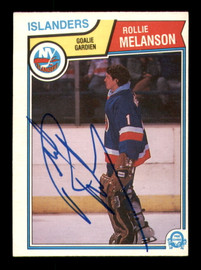 Rollie Melanson Autographed 1983-84 O-Pee-Chee Card #12 New York Islanders SKU #251944