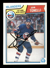 John Tonelli Autographed 1983-84 O-Pee-Chee Card #20 New York Islanders SKU #251951