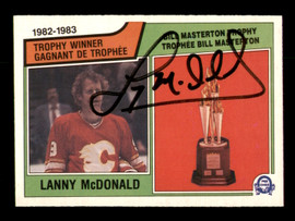 Lanny McDonald Autographed 1983-84 O-Pee-Chee Card #208 Calgary Flames SKU #251976
