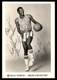 Dallas Thornton Autographed 3.5x5 Photo Harlem Globetrotters SKU #252105