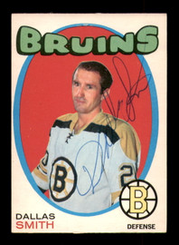 Dallas Smith Autographed 1971-72 O-Pee-Chee Card #170 Boston Bruins SKU #251186