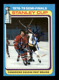 Guy Lapointe Autographed 1979-80 Topps Card #81 Montreal Canadiens SKU #251291