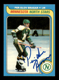 Per-Olov Brasar Autographed 1979-80 Topps Card #192 Minnesota North Stars SKU #251338