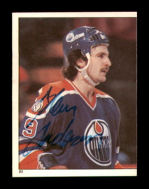 Glenn Anderson Autographed 1982-83 Topps Stickers Card #99 Edmonton Oilers SKU #251447