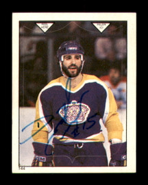 Daryl Evans Autographed 1983-84 O-Pee-Chee Stickers Rookie Card #144 Los Angeles Kings SKU #251512