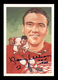 Norm Ullman Autographed 1987 Hall of Fame Card #104 Detroit Red Wings SKU #251587