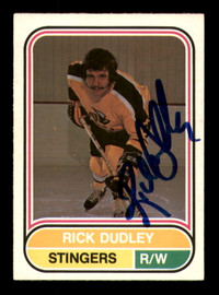 Rick Dudley Autographed 1975-76 O-Pee-Chee WHA Card #58 Cincinnati Stingers SKU #251788