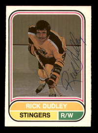 Rick Dudley Autographed 1975-76 O-Pee-Chee WHA Card #58 Cincinnati Stingers SKU #251789