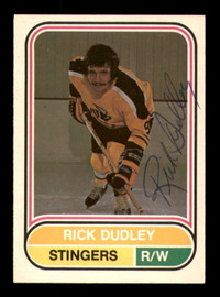 Rick Dudley Autographed 1975-76 O-Pee-Chee WHA Card #58 Cincinnati Stingers SKU #251790
