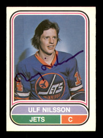 Ulf Nilsson Autographed 1975-76 O-Pee-Chee WHA Card #83 Winnipeg Jets SKU #251818