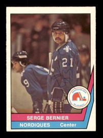 Serge Bernier Autographed 1977-78 O-Pee-Chee WHA Card #60 Quebec Nordiques SKU #251897