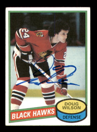 Doug Wilson Autographed 1980-81 Topps Card #12 Chicago Blackhawks SKU #251211
