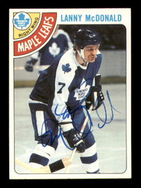 Lanny McDonald Autographed 1978-79 Topps Card #78 Toronto Maple Leafs SKU #251378