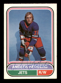 Anders Hedberg Autographed 1975-76 O-Pee-Chee WHA Card #40 Winnipeg Jets SKU #251775