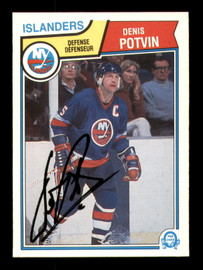 Denis Potvin Autographed 1983-84 O-Pee-Chee Card #16 New York Islanders SKU #251946