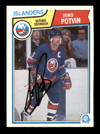 Denis Potvin Autographed 1983-84 O-Pee-Chee Card #16 New York Islanders SKU #251947