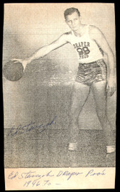 Ed Stanczak Autographed 3.5x6 Paper Photo Boston Celtics SKU #252115