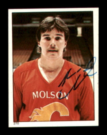 Kari Eloranta Autographed 1983-84 Topps Stickers Rookie Card #270 Calgary Flames SKU #251578