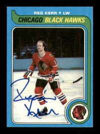 Reg Kerr Autographed 1979-80 Topps Card #67 Chicago Blackhawks SKU #251288