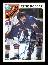 Rene Robert Autographed 1978-79 Topps Card #188 Buffalo Sabres SKU #251395