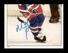 Mark Pavelich Autographed 1983-84 Topps Stickers Card #214 New York Rangers SKU #251552