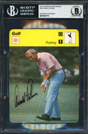 Arnold Palmer Autographed 1978 Sportscaster Card #41-05 Beckett BAS #18281710