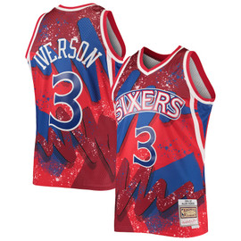Mitchell & Ness Red Hardwood Classics 1996/97 Hyper Hoops Swingman Jersey (Size XL)