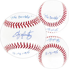 Edgar Martinez Autographed Official MLB Baseball Seattle Mariners "The Double 10-9-95" Beckett BAS Witness Stock #252424