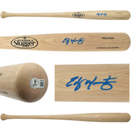 Edgar Martinez Autographed Blonde Louisville Slugger Pro Stock Baseball Bat Seattle Mariners Beckett BAS Witness Stock #252589 Edgar Martinez Autographed Blonde Louisville Slugger Pro Stock Baseball Bat Seattle Mariners Beckett BAS Witness Stock #252589