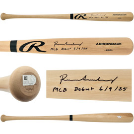 Roman Anthony Autographed Blonde Rawlings Adirondack Pro Baseball Bat Boston Red Sox "MLB Debut 6/9/25" Fanatics & MLB Holo Stock #252779 Roman Anthony Autographed Blonde Rawlings Adirondack Pro Baseball Bat Boston Red Sox "MLB Debut 6/9/25" Fanatics & MLB Holo Stock #252779