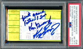 Ken Griffey Jr. & Sr. Autographed Aug. 31st, 1990 First Father/Son Game Ticket Stub Seattle Mariners PSA 8 Auto Grade Gem Mint 10 (Highest Graded) PSA/DNA #92328119 Ken Griffey Jr. & Sr. Autographed Aug. 31st, 1990 First Father/Son Game Ticket Stub Seattle Mariners PSA 8 Auto Grade Gem Mint 10 (Highest Graded) PSA/DNA #92328119