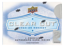 2024/25 Upper Deck Clear Cut Hockey Hobby Box Stock #252805 2024/25 Upper Deck Clear Cut Hockey Hobby Box Stock #252805