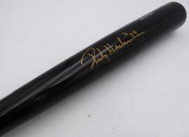 Rickey Henderson Autographed Mizuno Bat Oakland A's, New York Yankees Beckett BAS QR #BS30852