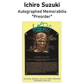 Ichiro Suzuki Autographed Memorabilia *Preorders* Ichiro Suzuki Autographed Memorabilia *Preorders*