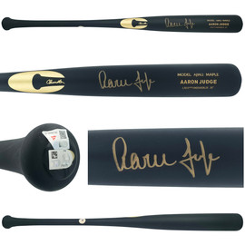 Aaron Judge Autographed Matte Black Chandler Model AJ99.2 Maple Baseball Bat New York Yankees Fanatics & MLB Holo Stock #253309