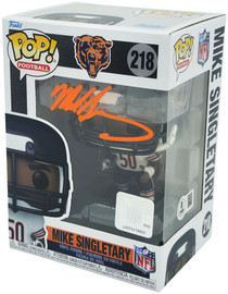 Mike Singletary Autographed Funko #218 Funko Pop Vinyl Figurine Chicago Bears Beckett BAS Witness Stock #253287