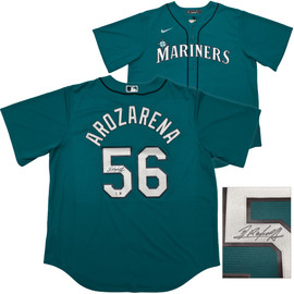 Seattle Mariners Randy Arozarena Autographed Teal Nike Jersey Size XL Beckett BAS Witness Stock #252789 Seattle Mariners Randy Arozarena Autographed Teal Nike Jersey Size XL Beckett BAS Witness Stock #252789