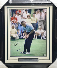 Arnold Palmer Autographed Framed 16x20 Photo Beckett BAS #AE16679 Arnold Palmer Autographed Framed 16x20 Photo Beckett BAS #AE16679