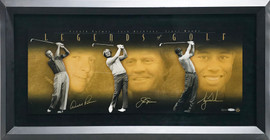 Tiger Woods, Jack Nicklaus & Arnold Palmer Autographed Framed 'Legends of Golf' 12x30 Photo Beckett BAS, PSA/DNA & UDA Holo #BAJ56321 Tiger Woods, Jack Nicklaus & Arnold Palmer Autographed Framed 'Legends of Golf' 12x30 Photo Beckett BAS, PSA/DNA & UDA Holo #BAJ56321