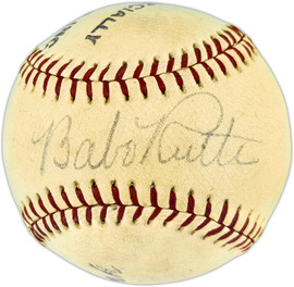 Babe Ruth Autographed Official Spalding League Special Baseball New York Yankees Also Signed By Frank Frisch & Dazzy Vance PSA/DNA #AO09332 Babe Ruth Autographed Official Spalding League Special Baseball New York Yankees Also Signed By Frank Frisch & Dazzy Vance PSA/DNA #AO09332