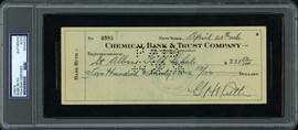 Babe Ruth Autographed 3x8.5 Check New York Yankees PSA/DNA #85494224 Babe Ruth Autographed 3x8.5 Check New York Yankees PSA/DNA #85494224