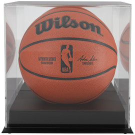 Black Base Basketball Display Case and Mirror Back Stock #253392