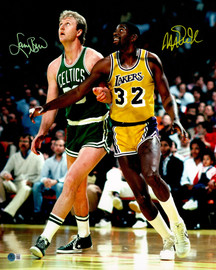 Larry Bird & Magic Johnson Autographed 16x20 Photo Boston Celtics & Los Angeles Lakers Beckett BAS Witness Stock #253574 Larry Bird & Magic Johnson Autographed 16x20 Photo Boston Celtics & Los Angeles Lakers Beckett BAS Witness Stock #253574