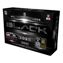 2025 Panini Black Football Hobby Box Stock #253638 2025 Panini Black Football Hobby Box Stock #253638